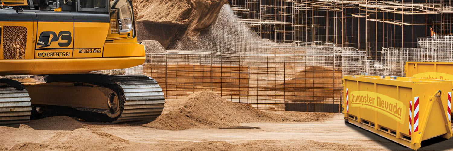 Construction site roll-off dumpsters