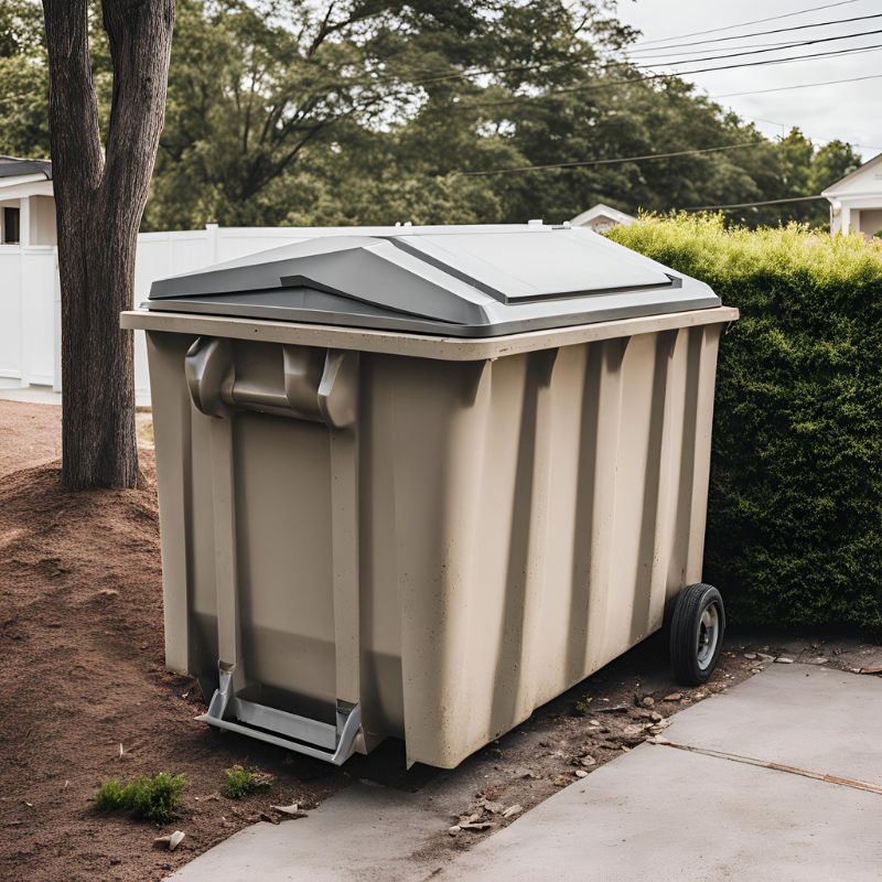 Roll-off dumpsters for construction sites